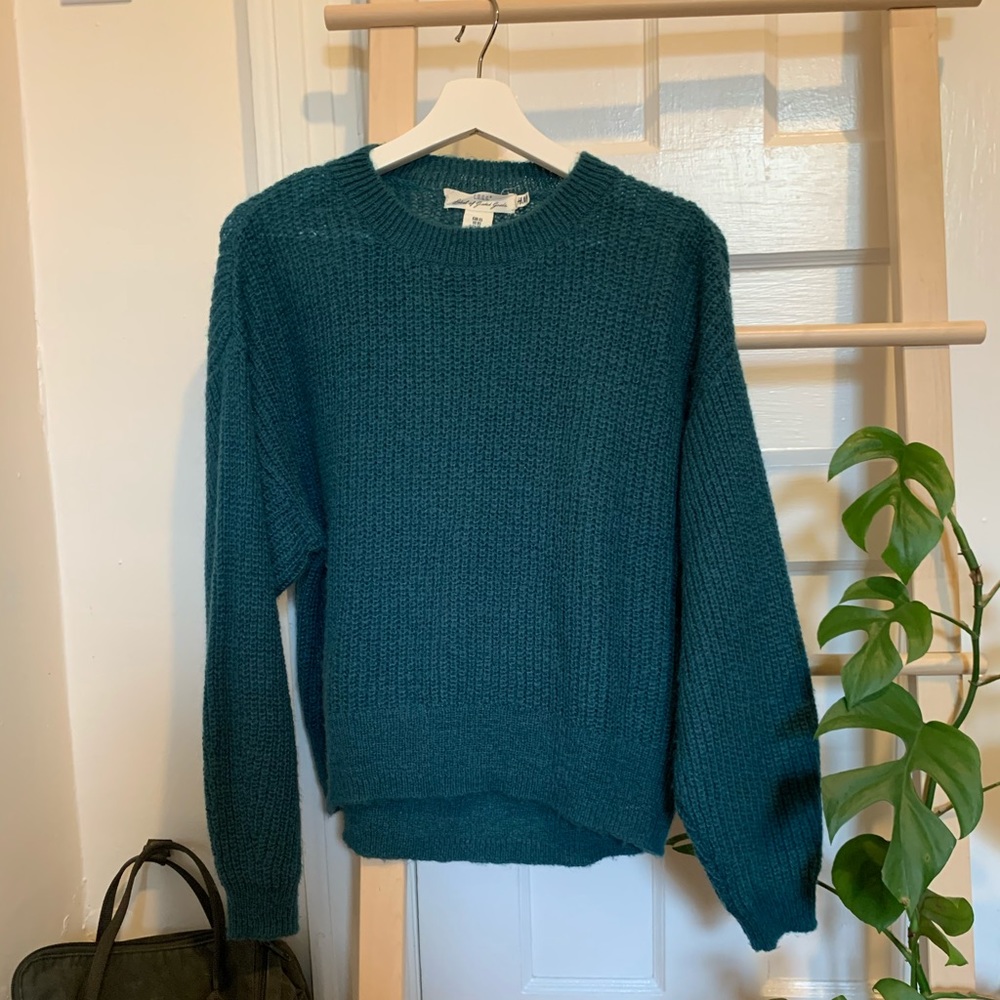 H&M Teal Knit Sweater